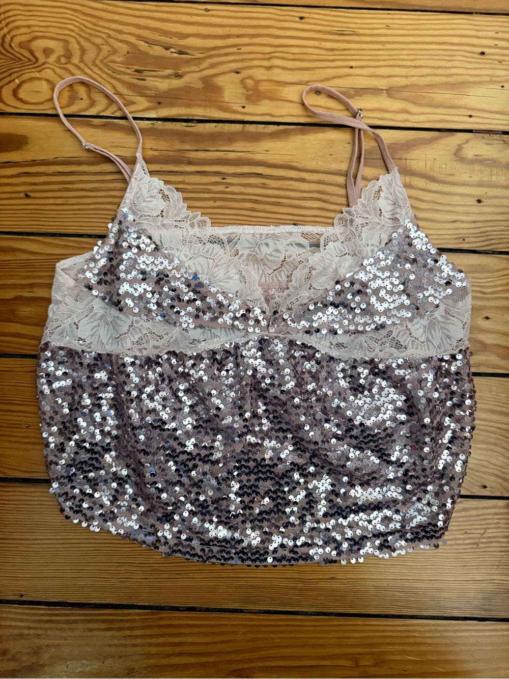 sparkle lace top